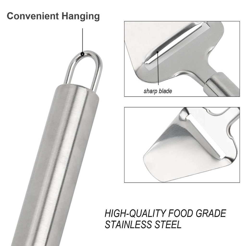 8.5" Cheese Slicer Stainless Steel Heavy Duty Plane Cheese Knife Cheese Cutter