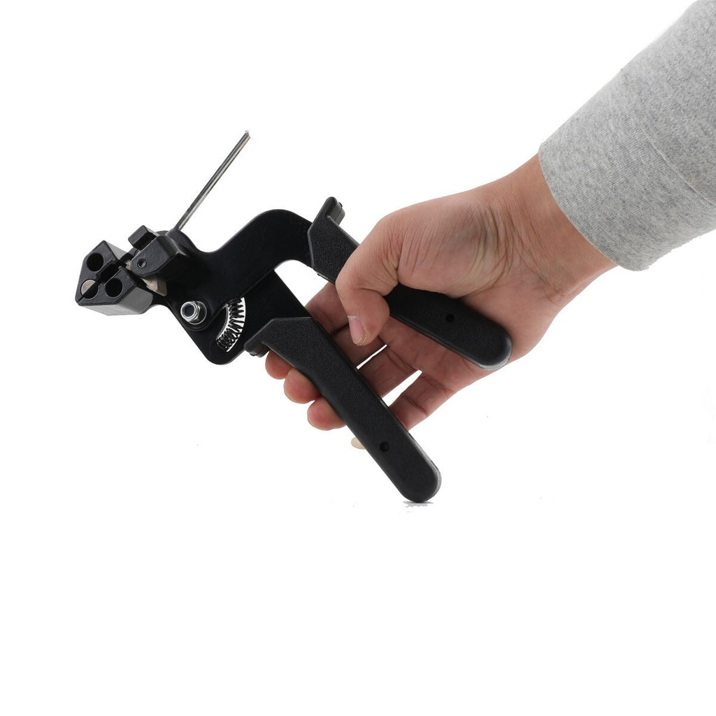 Heavy Duty Stainless Steel Cable Ties Gun Kit Metal Zip Ties Fastening Tool