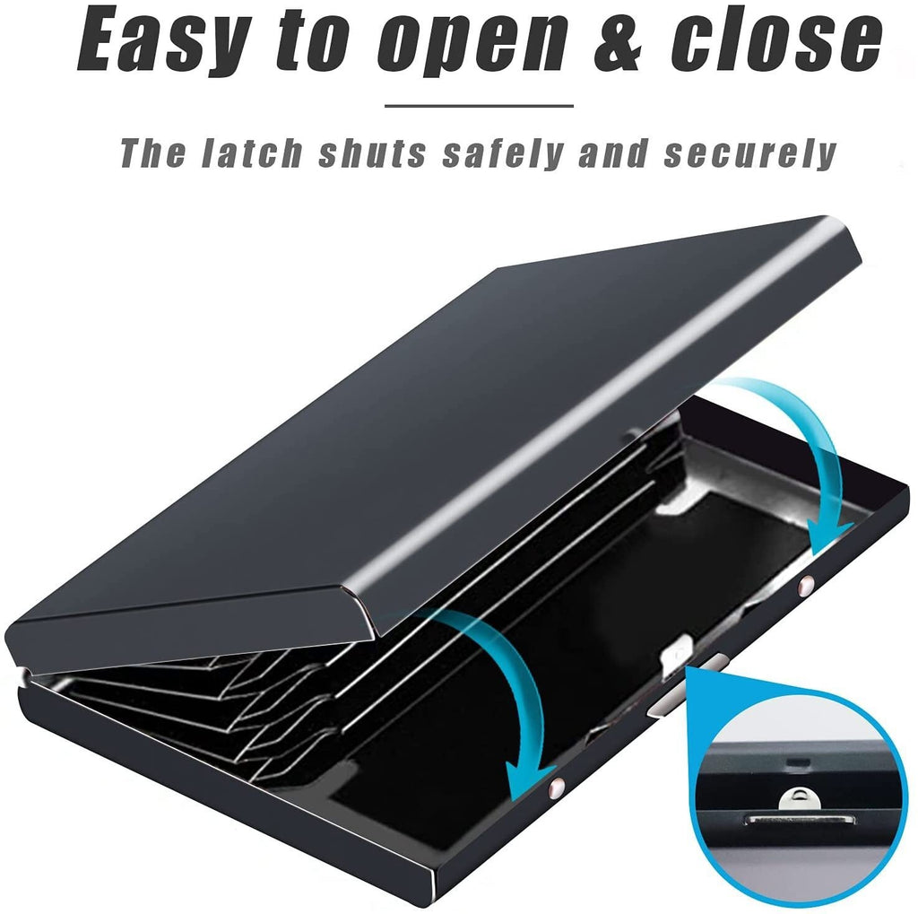1X RFID Blocking Metal Wallet Stainless Steel Credit Card Holder Protective Case