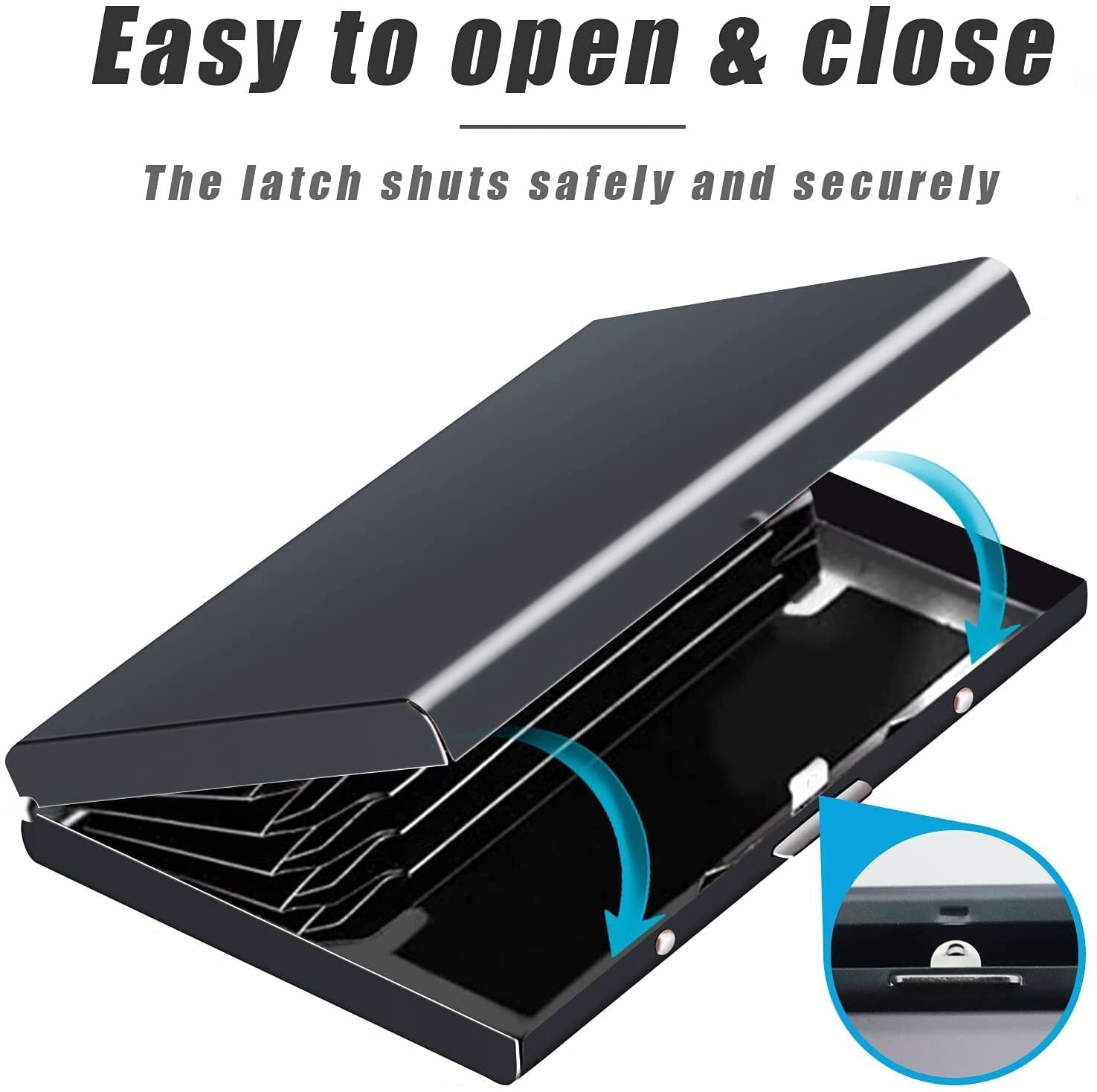 1X RFID Blocking Metal Wallet Stainless Steel Credit Card Holder Protective Case