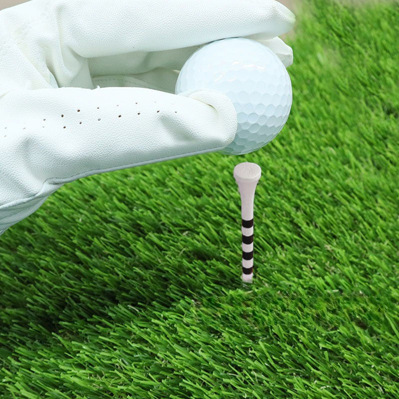Natural Biodegradable Bamboo Golf Tees Long Length Striped Wooden Golf Ball Tees