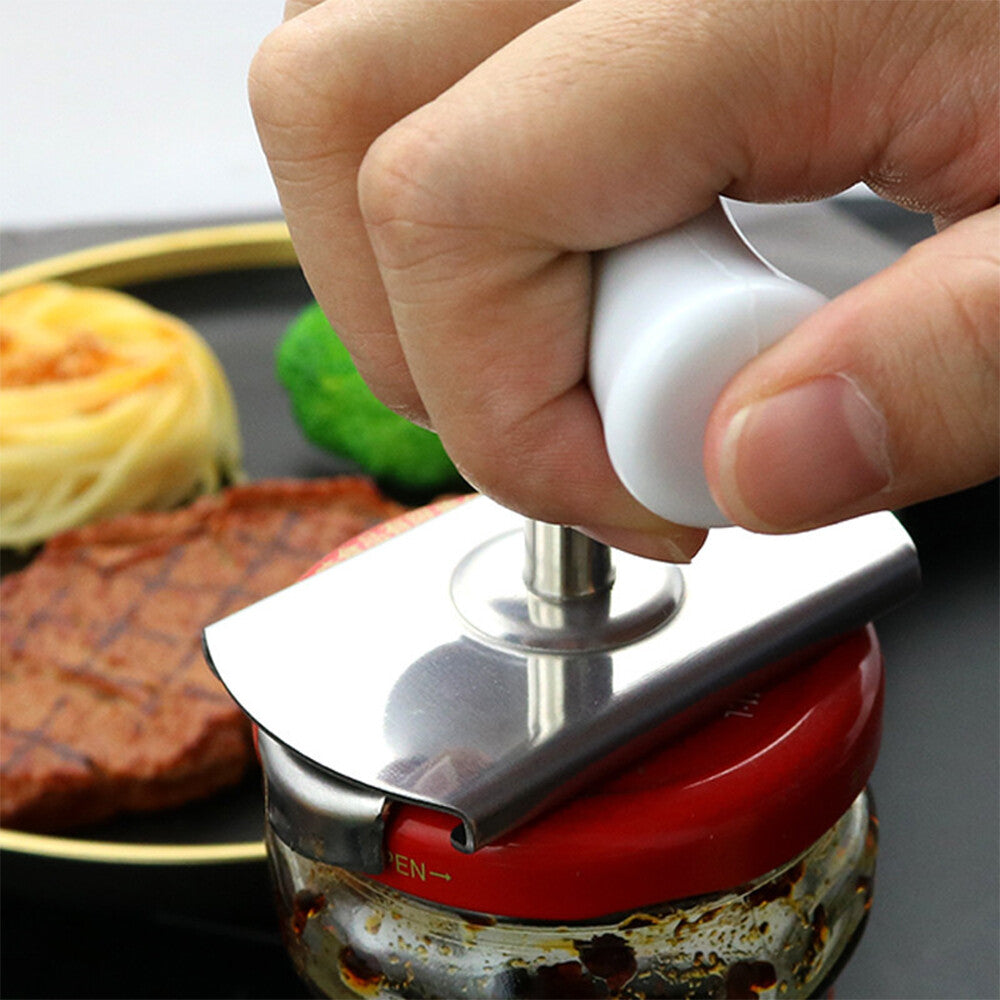 Adjustable Stainless Steel Can Opener Jar Lid Bottle Remover Easy Twist Off Grip