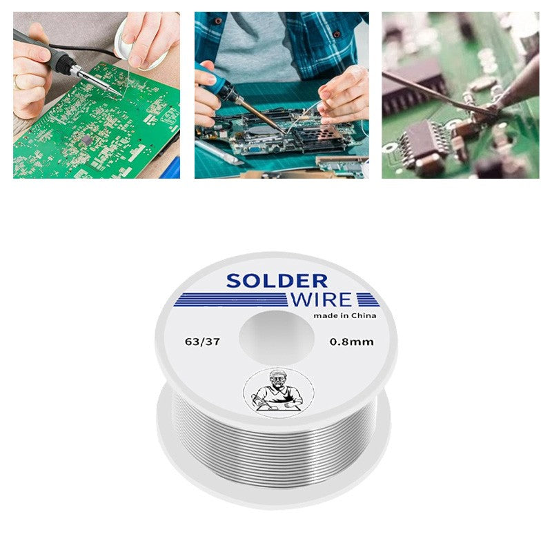 63-37 Tin Lead Rosin Core Solder Wire 0.8-1.2mm for Electrical Soldering Sn60