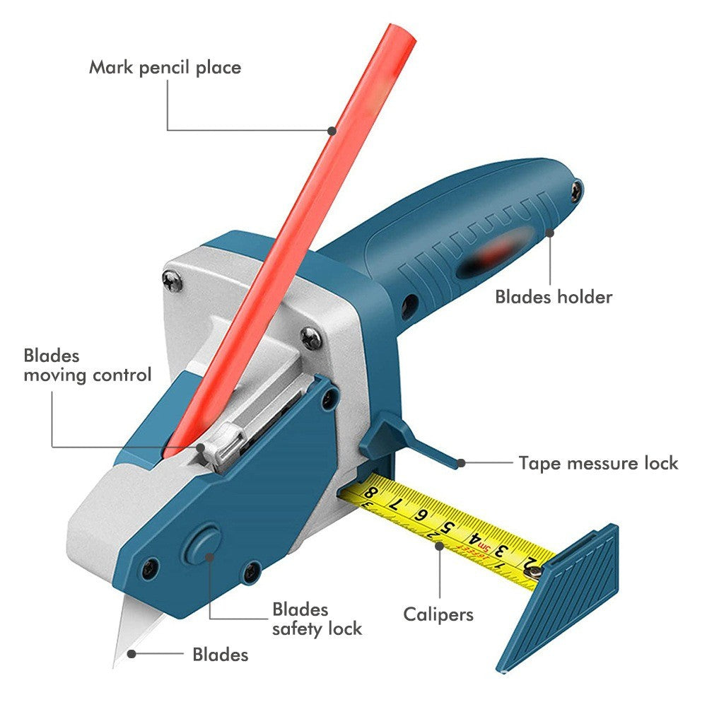 Drywall Cutting Artifact with Tape Portable Gypsum Board Cutter Woodworking Tool
