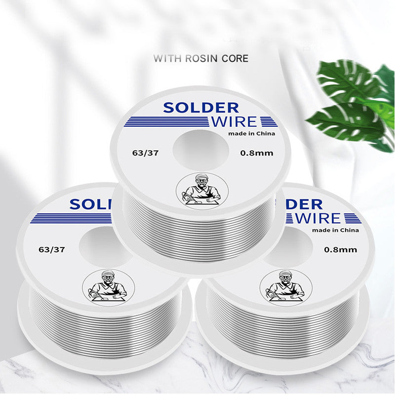 63-37 Tin Lead Rosin Core Solder Wire 0.8-1.2mm for Electrical Soldering Sn60