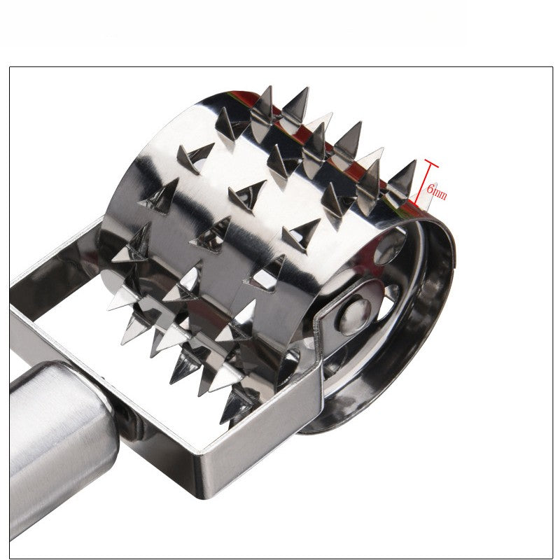 Meat Tenderizer Roller Tool Stainless Steel Hammer Mallet Steak Beef Chicken