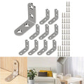 Stainless Steel L-Shaped Bracket Corner Brace 1.5in 90 Degree Angle Corner Lot