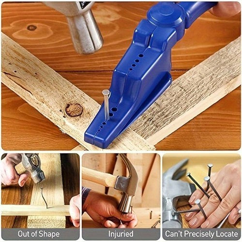 Finger Protective Nail Guide Safety Plastic Pliers Nail Holder for Hammering