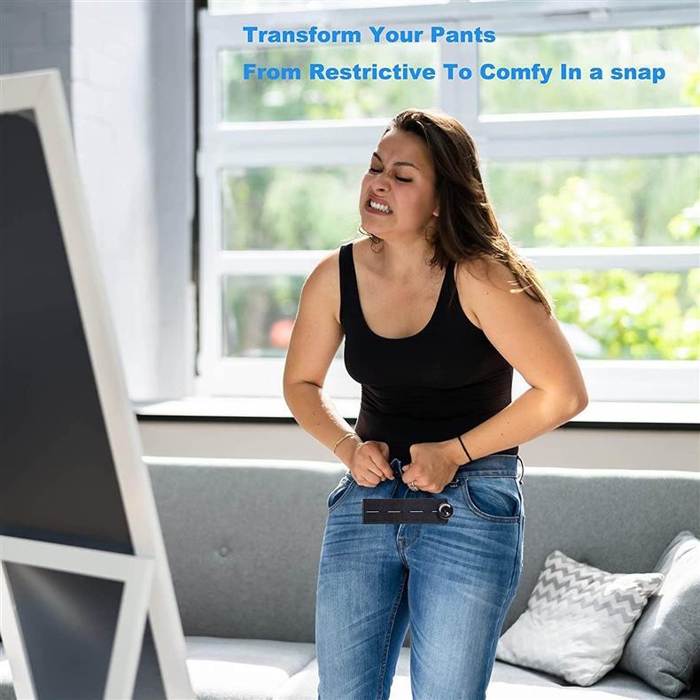 5 Pcs Elastic Waist Extender Button Pants Jeans Extender For Men Women