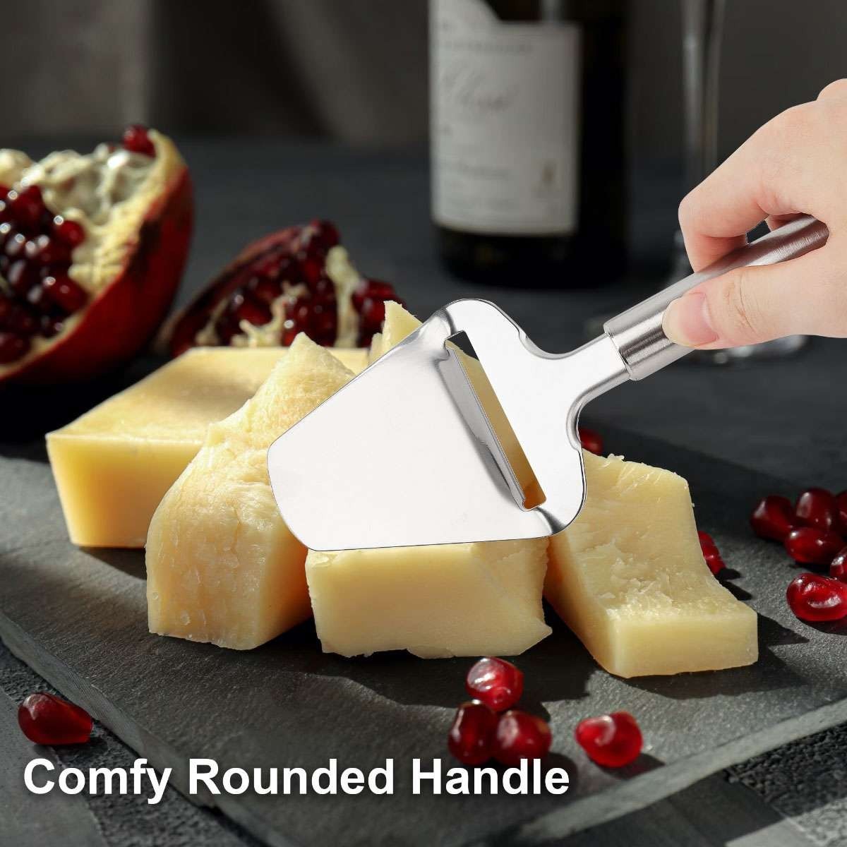 8.5" Cheese Slicer Stainless Steel Heavy Duty Plane Cheese Knife Cheese Cutter