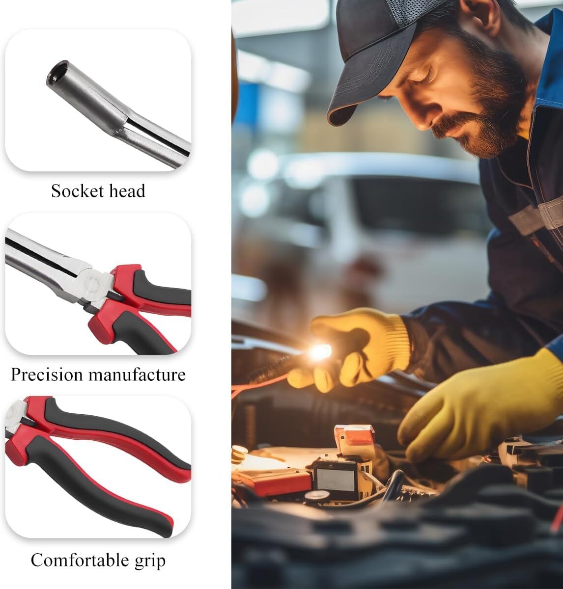 Universal Automotive Spark Plug Boot Removal Pliers Spark Plug Wire Removal Tool