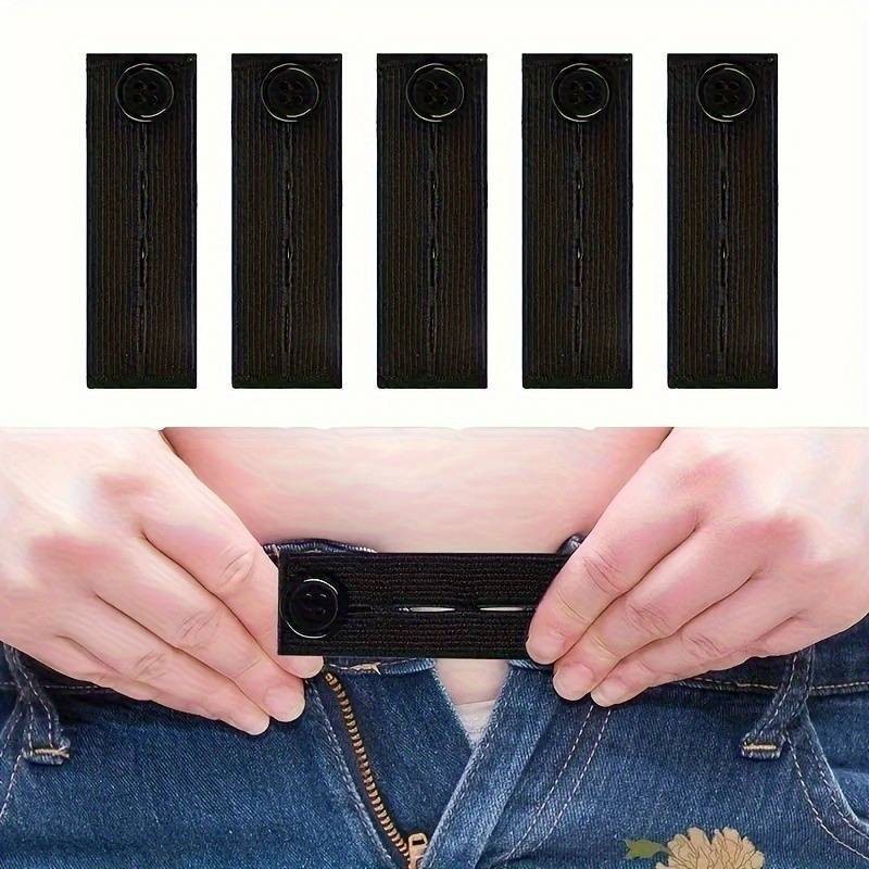 5 Pcs Elastic Waist Extender Button Pants Jeans Extender For Men Women