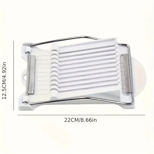 1Pcs Stainless Steel Manual Luncheon Meat Egg Slicer Multipurpose Kitchen Cutter