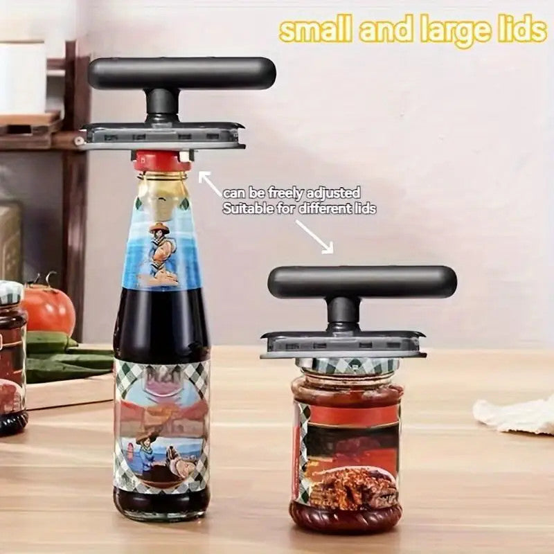 Adjustable Can Opener Jar Lid Bottle Remover 1 PCS Easy Open Twist Off Grip