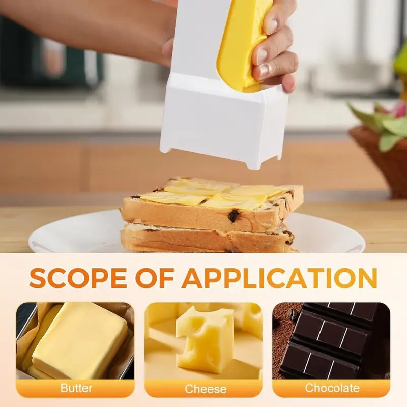 Cheese Slicer Butter Cutter One Click Tool With Stainless Steel Blade Bread Cake