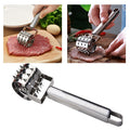 Meat Tenderizer Roller Tool Stainless Steel Hammer Mallet Steak Beef Chicken