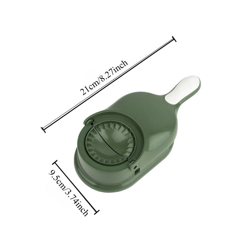 1 Pcs 2 In 1 Dumpling Maker Hand Press Dough Skin Mold with Spoon DIY USA