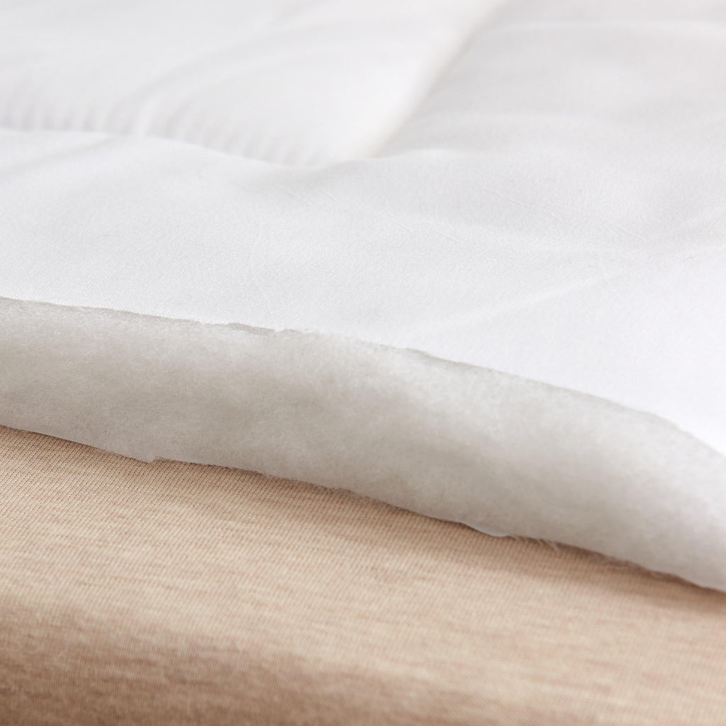 Bed Alternative Comforters for Home, Hotel, All Season Duvet Insert Filling Polyester, Fabric Microfiber Breathable Comforter Solid White (California King)